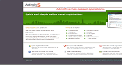 Desktop Screenshot of admitfive.com